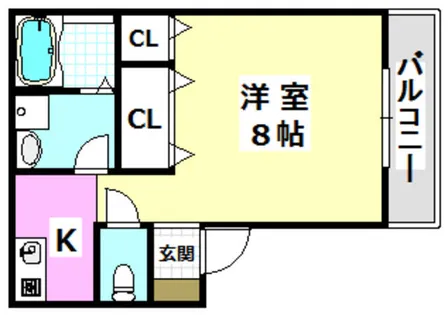 ダイトウハイツ【2階】の間取り