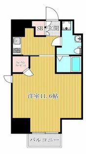 エステムコート難波EASTレオルガ【14階】の間取り