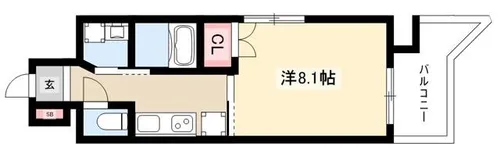 エルメディオ千種【915号室】の間取り
