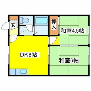 レジデンス春【202号室】の間取り