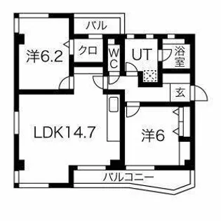 カトレヤビル【3階】の間取り