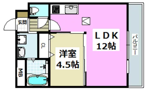 メゾンプレジール【3階】の間取り