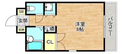 クレスト都島【2階】の間取り