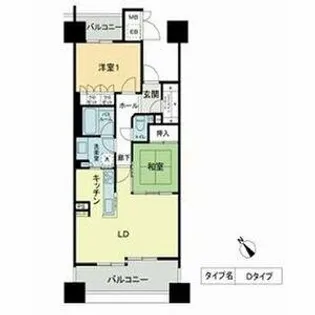 ベレーサ鶴舞公園【12階】の間取り