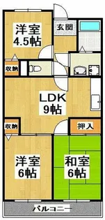 プリネール【3階】の間取り