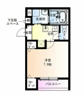 フジパレス今川公園東Ⅲ番館【2階】の間取り