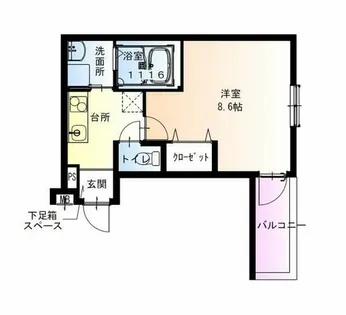 フジパレス今川公園東Ⅲ番館【3階】の間取り