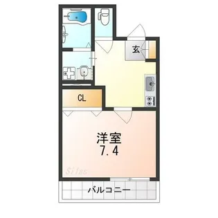 アクアパレス【3階】の間取り