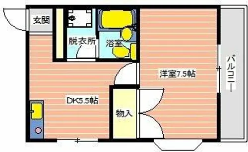 シャトルウッド【401号室】の間取り