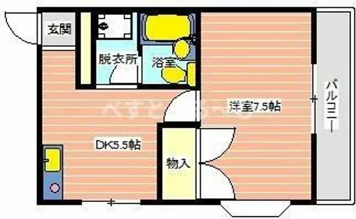 シャトルウッド【401号室】の間取り