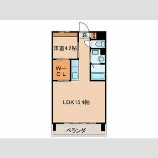 Perle清華【202号室】の間取り