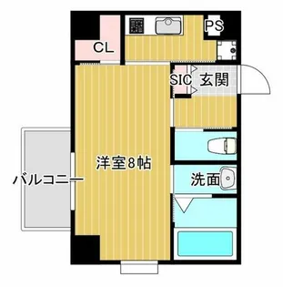 エレガンス長居【2階】の間取り