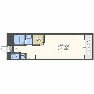 フレンテ靭公園【8階】の間取り
