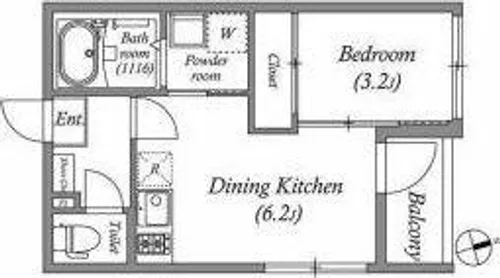 ハーモニーテラス住吉Ⅱ【3階】の間取り