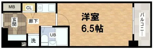 エルデ大手前【8階】の間取り