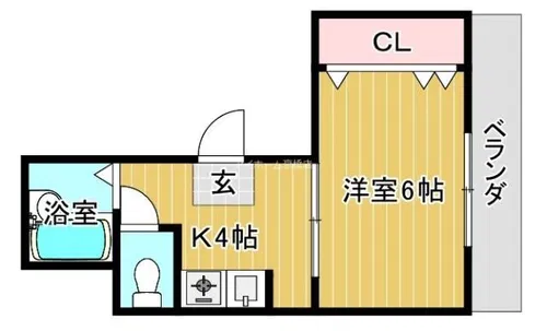 エルミタージュ【4階】の間取り