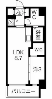 サニーハウス南堀江【8階】の間取り