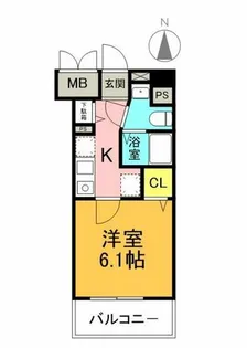 ブランドール新町【2階】の間取り