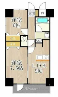 BGC難波タワー【8階】の間取り