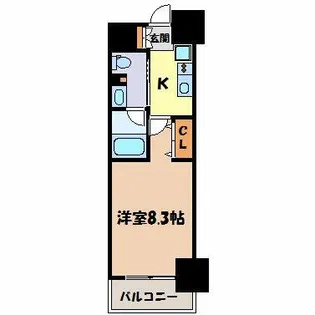 パークアクシス名古屋山王【13階】の間取り