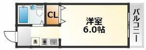 大阪府大阪市東淀川区大桐2丁目【マンション】の間取り