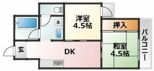 大阪府大阪市東淀川区菅原4丁目【マンション】の間取り