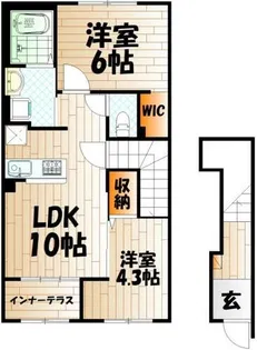 ピースタウン原町【203号室】の間取り