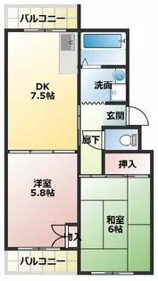 シャーンティーⅡ【3階】の間取り