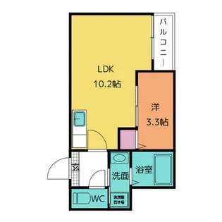 JACK KITAJO Ⅰ【1階】の間取り