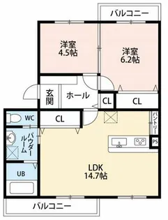 ベラージオ【3階】の間取り