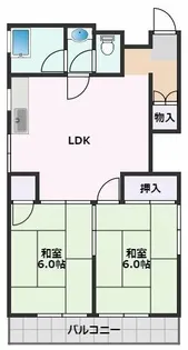 三井マンション【1階】の間取り