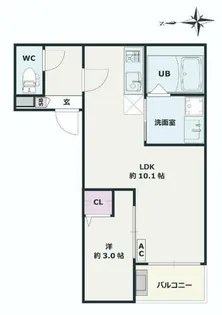 Jack taya Ⅱ【3階】の間取り