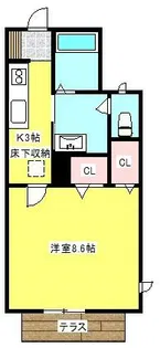 シャーメゾン4番館【1階】の間取り