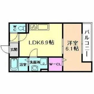 Act布施【3階】の間取り