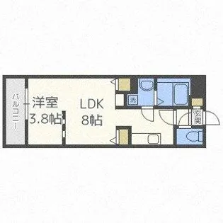 BRANCHE博多住吉【5階】の間取り