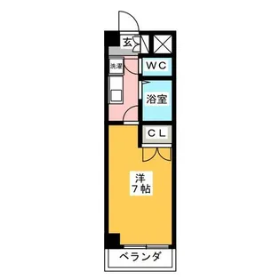 ヴィアルCITY今池【5階】の間取り