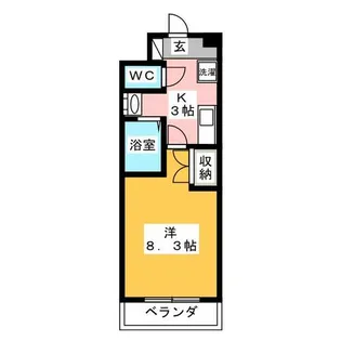 オレンジハウス【1階】の間取り