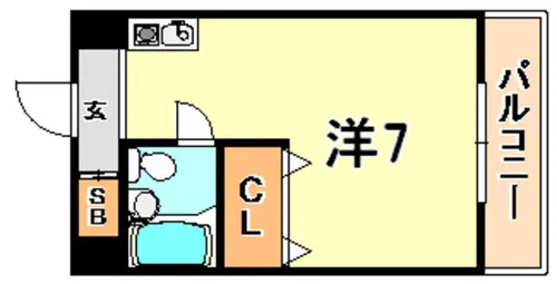 サムティ灘駅前【5階】の間取り