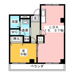 ファミールKATO【1階】の間取り