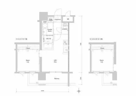 エンクレスト博多PARKSIDE【3階】の間取り