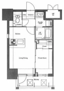 ネストピア天神東Ⅱ【11階】の間取り
