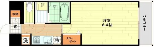 プレサンス塚本ミッドマーク【7階】の間取り