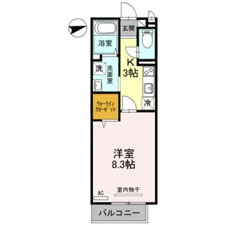 メゾン・シェルシェ【1階】の間取り