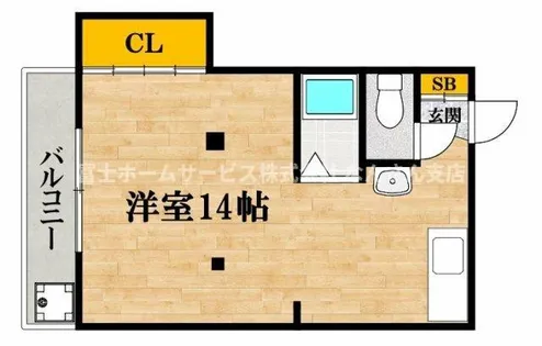 戸田ハイツ【202号室】の間取り