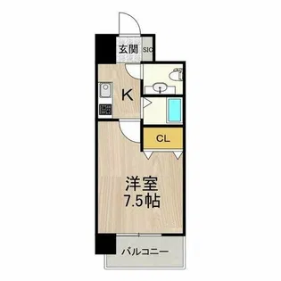 フロンティアタワー名駅南(旧CITY SPIRE 名駅南)【5階】の間取り