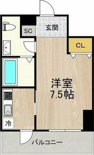 フロンティアタワー名駅南(旧CITY SPIRE 名駅南)【3階】の間取り