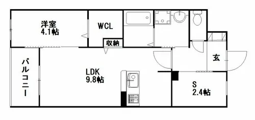 アモルグーテ【2階】の間取り
