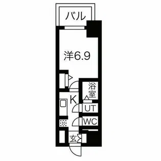 ファステート名古屋駅前ドリーム【7階】の間取り