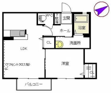 ヴィラ ソレーユ【2階】の間取り