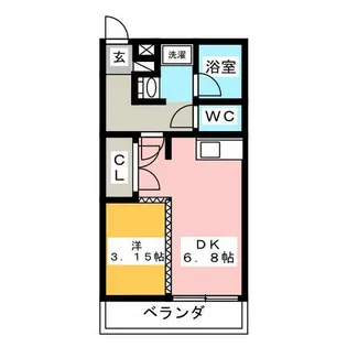 AXIA八熊【5階】の間取り